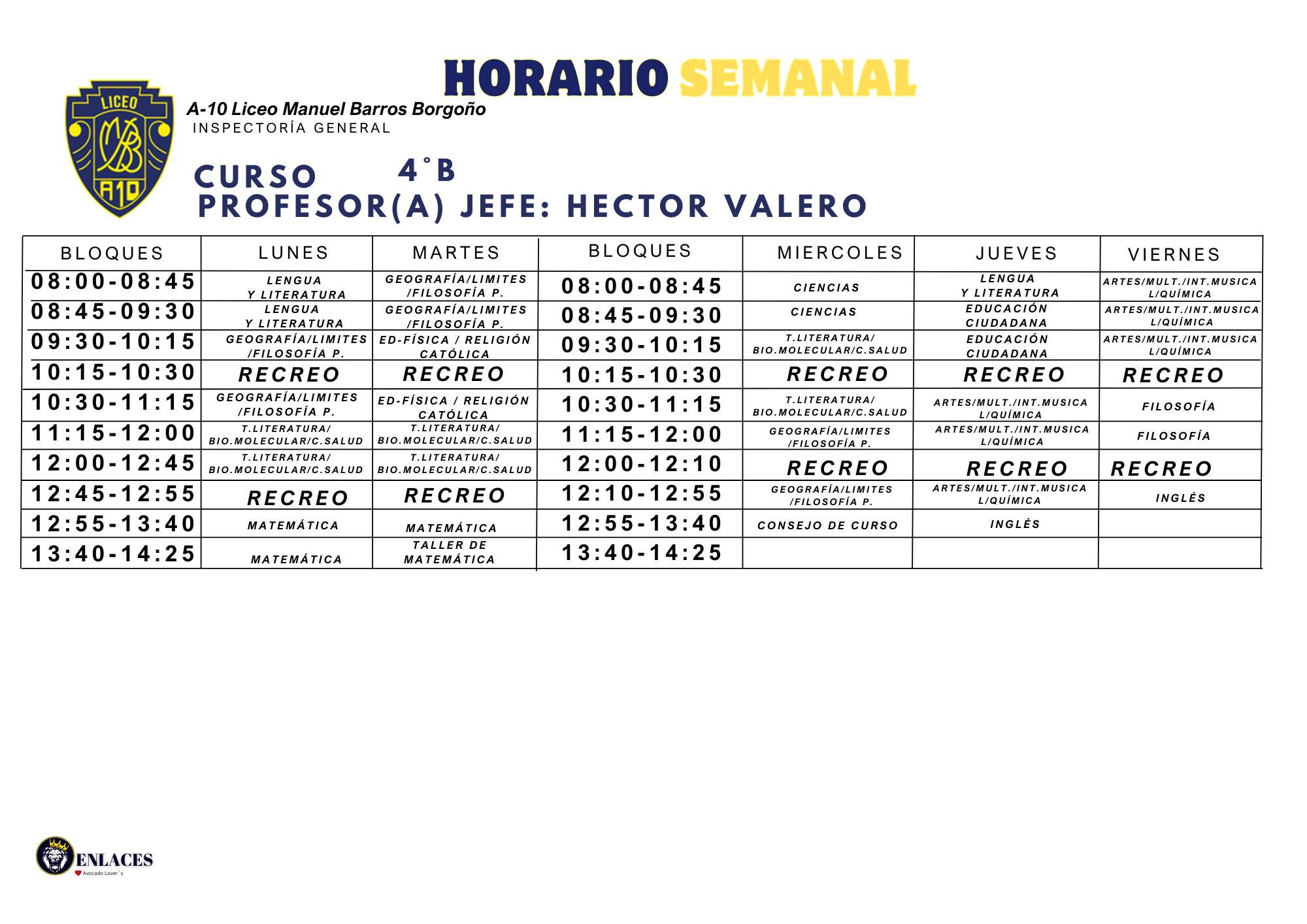 Cuarto Medio B